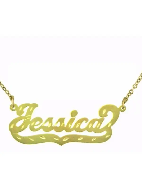 Collier prénom style n°15